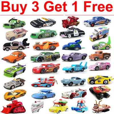 Disney Pixar Cars Lot Lightning McQueen 1:55 Diecast Car Toys Kids Factory Price • $13.39