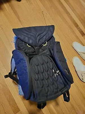 Owl LARGE BLACK 3D Backpack MORN CREATIONS Bag Guardian Legend Hoot Hooter • $85