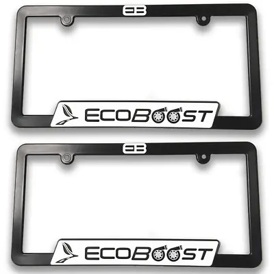 (2) EcoBoost 3D License Plate Frame Ford Mustang F150 Flex  Turbo Accessories  • $39.99