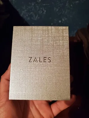 $24 • Buy Zales The Diamond Store Gift Necklace Box Jewelry Empty  Silver