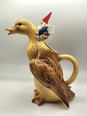 Vintage Unieboek David The Gnome Duck 1979 Pitcher Quon Quon Japan Porcelain • $99.95