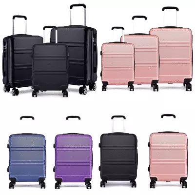 20/24/28Inch Hard Shell Suitcase Set Travel Cabin Carry On Luggage 4 Wheels  • £42.98