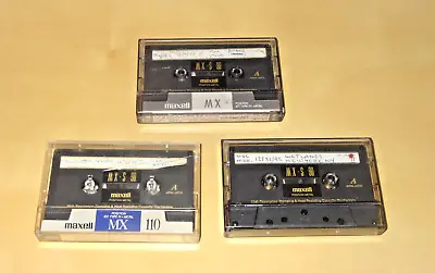 3 Maxell Mx-s 90 Type Iv Metal Cassette Tapes Japan Blank Media Grateful Dead • $37.99