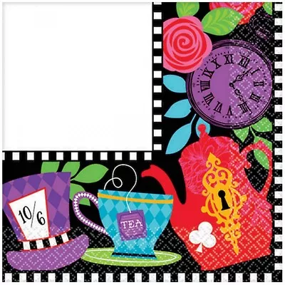 Mad Tea Beverage Party Napkins • $5.51