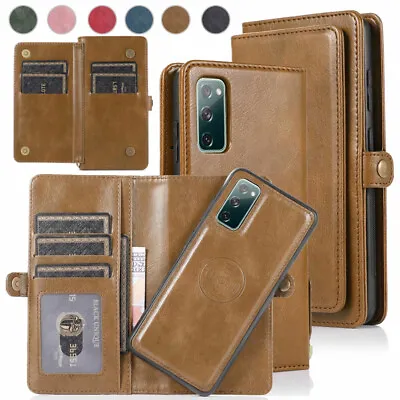 $12.99 • Buy Removable Wallet Case 2in1 Card Flip Cover For Samsung S22+ S21+ S20+ FE Ultra