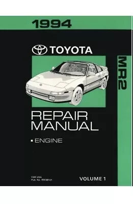 1994 OEM Toyota MR2 Repair Manual (vol 1) • $99