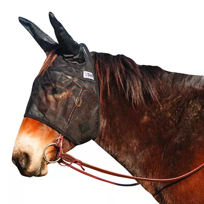 Cashel Quiet Ride Fly Mask With Extra Long Ears For Mule/Donkey (Qrmase) • $27.99