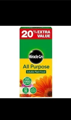 Miracle-Gro All Purpose Soluble Plant Food 1.2kg Grow Plants Twice As Big Feed • £8.95