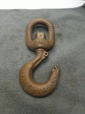 $110 • Buy Crosby WLL 1 1/2 Ton  Swivel Lifting Hook