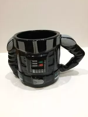 Star Wars Darth Vader 3D Sculpted Coffee Tea Mug Cup Black Ceramic • £6.50