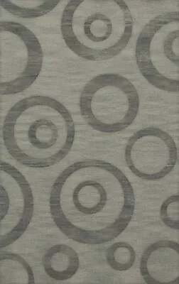 Blue Transitional Bubbles Rings Area Rug Circles DV5 • $499