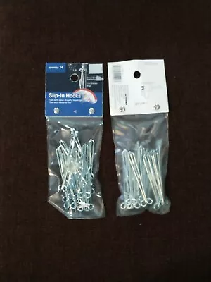 Bed Bath & Beyond Slip In / Slip On Drapery Hooks 2 Packs Of 14 3  With 1  Drop • $6.29