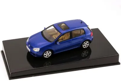 Mega Rare Vw Golf 5 V 2.0 Gt Tdi 140 Ps Laser Blue 1:43 Autoart (dealer Model) • $435.11