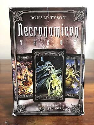 NECRONOMICON TAROT KIT Deck Card Book Set Anne Stokes HP Lovecraft Oracle Cards • £22.20