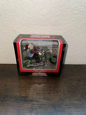 2002 Harley Davidson Elf Green Harley Motorcycle Christmas Ornament Cavanagh • $12.99