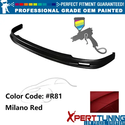 Fits 94-97 Acura Integra Mugen Style Front Bumper Lip PP Painted #R81 Milano Red • $239.99