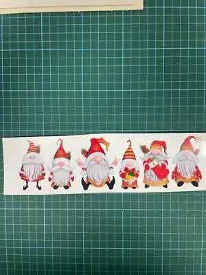 £2.49 • Buy 6 X Christmas Gnomes Decals Wine Glass Bottles Decorative  