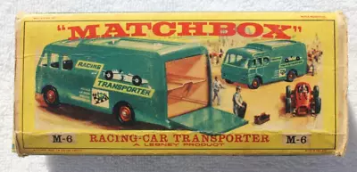 Matchbox 1960's Major Pack - M-6 Racing Car Transporter In The Original Box • $6.09