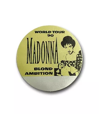 Madonna 1990 World Tour Blonde Ambition Authentic Backstage Concert Pass • $50.96