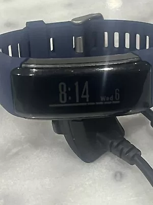 Garmin Vivosmart Hr Tracker With New Blue Band & USB Charger • $43