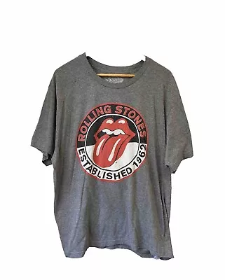 Rolling Stones Band T Shirt Grey  Men’s Size 2XL  On The Old Navy Tag  • $25