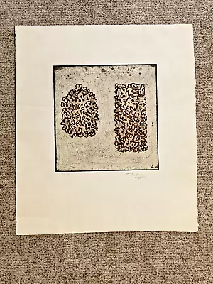 1971 Mark Tobey  Unknown Pair  Etching #39/96 • $565