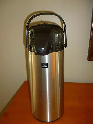 Stainless Steel Zojirushi Air Pot  2.2 Liter Beverage Server AAPE-22SB Mint Cond • £28.93