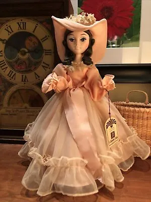 Vintage Bradley Big Eye  Belle  Doll Pink Ruffled Dress  13” 1970s • $13