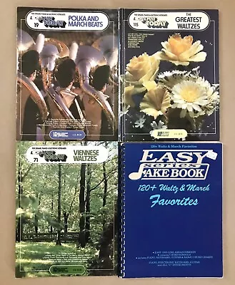 4 LOT: Piano/Keyboard/Organ Sheet Music Waltz And March Songs EZ Play Good+ • $19.99