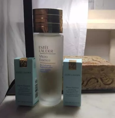 Estee Lauder Micro Essence Skin Activating Treatment Lotion 2.5 Oz + Mor • $10.80