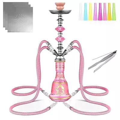 Hookah Set 4 Hose 21'' Shisha With 1 Count (Pack Of 1) Pink  • $44.76