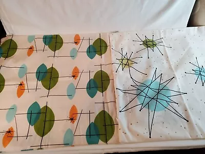 Vintage Inspired Mid Century Modern Atomic Pattern Pillow Covers Set Of 2 • $22