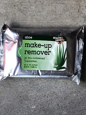 MAKE UP REMOVER WIPES ALOE HEALTH SMART 24 CT  Pre-moistened Towelettes • $6.30