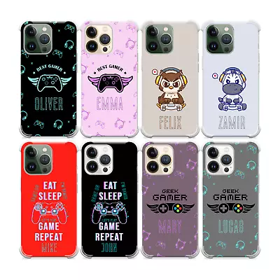 Personalised Phone Case For IPhone 15 PRO X 11 12 14 7 SE XR Silicone Cover Game • £6.29