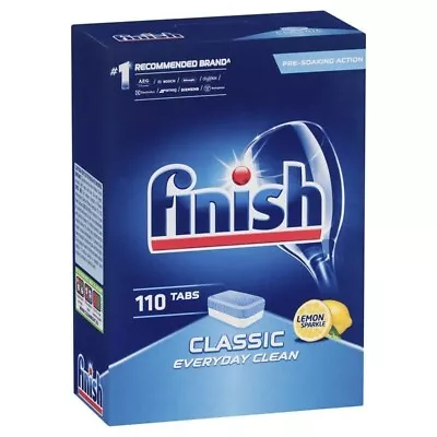 Finish Dishwashing 110pk Classic Tablets Tabs  Everyday Clean Lemon QLD Stock • $38.99