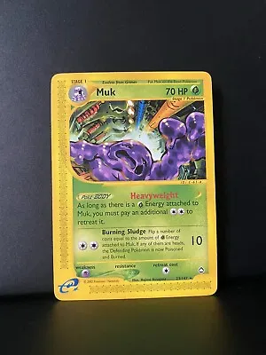 Muk 23/147 Near Mint- Condition Aquapolis Rare Pokemon Card TCG • £5