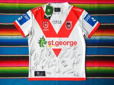 $399.99 • Buy ✺Signed✺ 2023 ST GEORGE ILLAWARRA DRAGONS NRL Jersey PROOF COA 28 Autographs