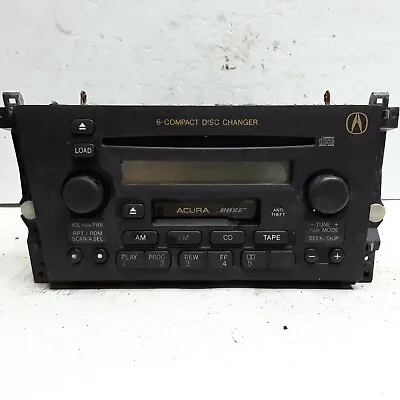 00 01 Acura TL AM FM Bose 6 Disc CD Cassette Radio Receiver OEM 39101 S0K A210 M • $59.99
