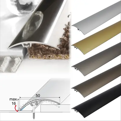 2.7m  ALUMINIUM DOOR FLOOR BAR-EDGING TRIM-THRESHOLD-DOOR STRIP   50mm • £18.49