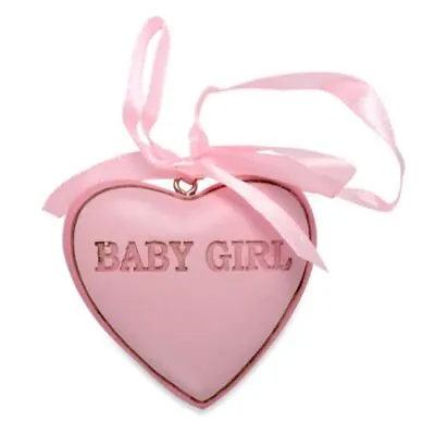 Baby Girl Pink Charm Tag Favour Nappy Cake Decoration Baby Shower Christening • £4.79