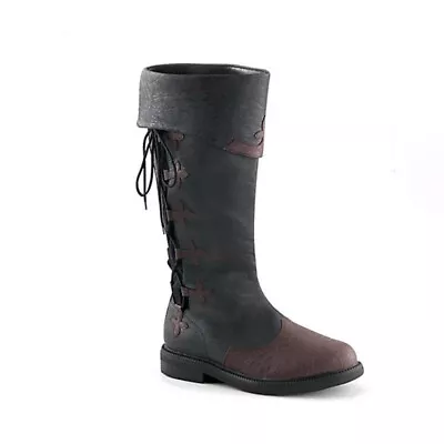 Retro Medieval Viking Pirate Mens Boots Nordic Jackboot Renaissance Steampunk • $58.71