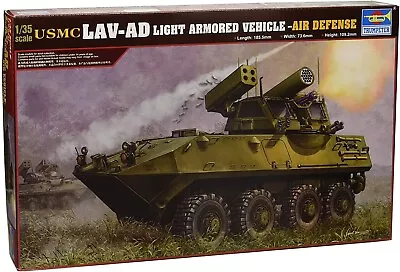 Trumpeter 393 USMC LAV-AD Mobile Air Defense System 1:35 New Free Shipping • $44.99
