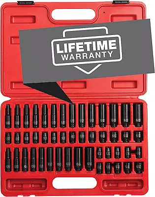 1848 1/4 Inch Drive Master Impact Socket Set 48-Piece Sae/Metric 3/16 Inch - • $99.99