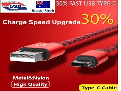 $3.55 • Buy Genuine Nylon USB Type C Charger Charging Cable Data For Samsung Huawei Google 