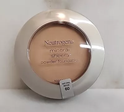 Neutrogena Mineral Sheers Powder Foundation Natural Beige #60 • $10.95