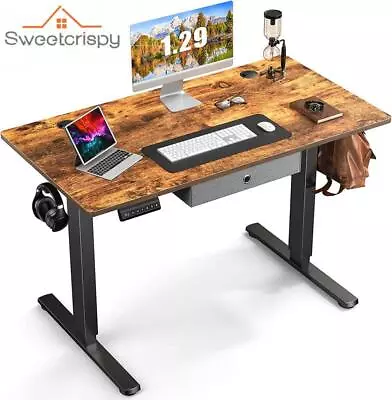 Electric Standing Desk With Drawer Stand Up Desk Wit • $134.99