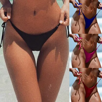 $6.59 • Buy Womens Sexy Bikini Thong Bottom G String Brazilian Bikini Swimwear Bathing Brief