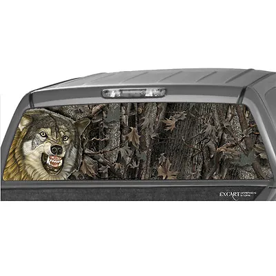 $47.20 • Buy WOLF Hunting Tree Rear Window Graphic Print Tint Truck Suv Camouflage Sticker