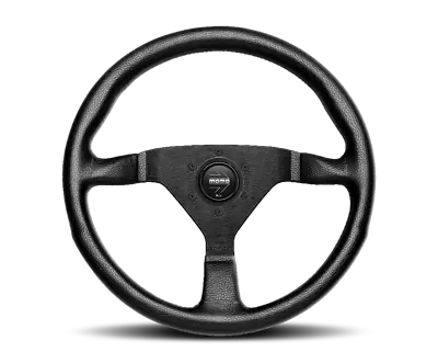 Momo Montecarlo 350mm Steering Wheel Black With Black Stitching 6 Bolt Racing • $219