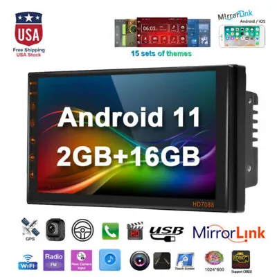 $85.99 • Buy Android 11 Car Stereo GPS Navi MP5 Player 7  Double 2Din WiFi Quad Core Radio US